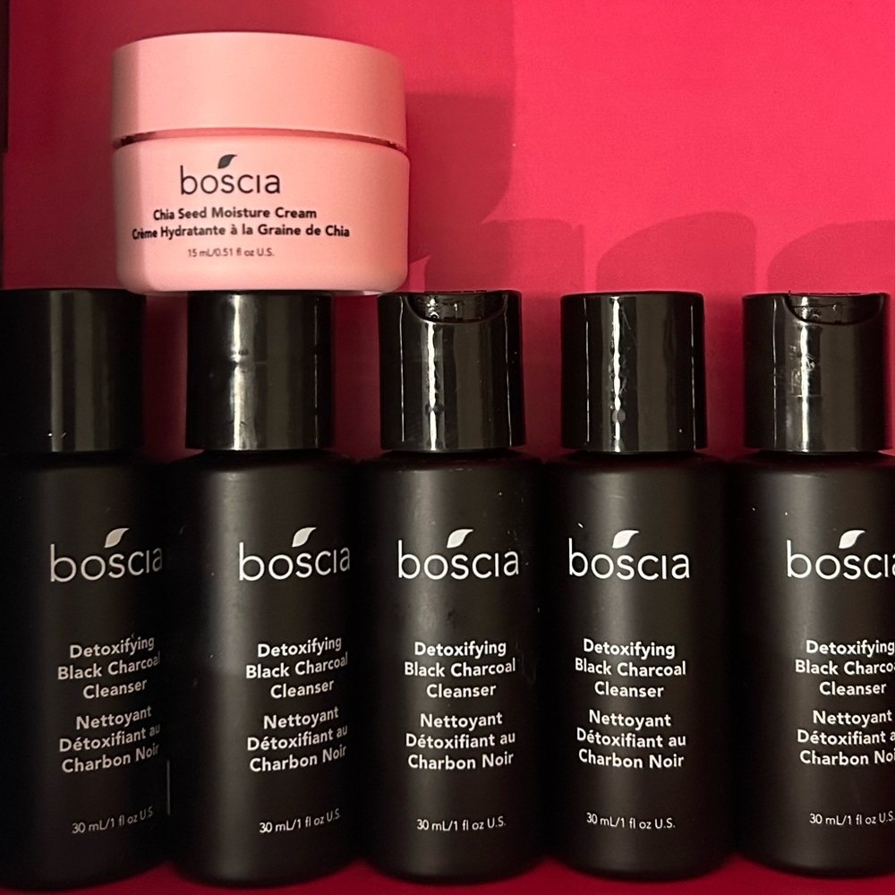 New Boscia Detoxifying Black Charcoal Cleanser & Moisture cream